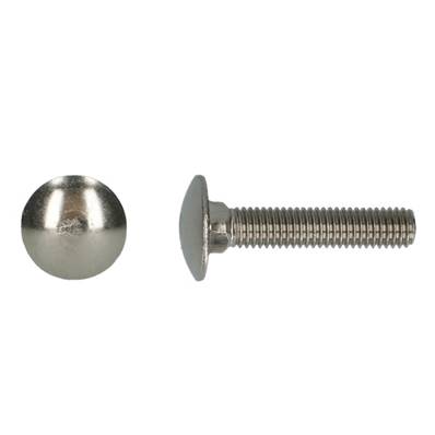 VIS TRCC TETE RONDE COLLET CARRE DIN 603 INOX A2 M6X20