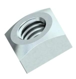 ECROUS CARRES DIN 557 ZINGUE BLANC M5